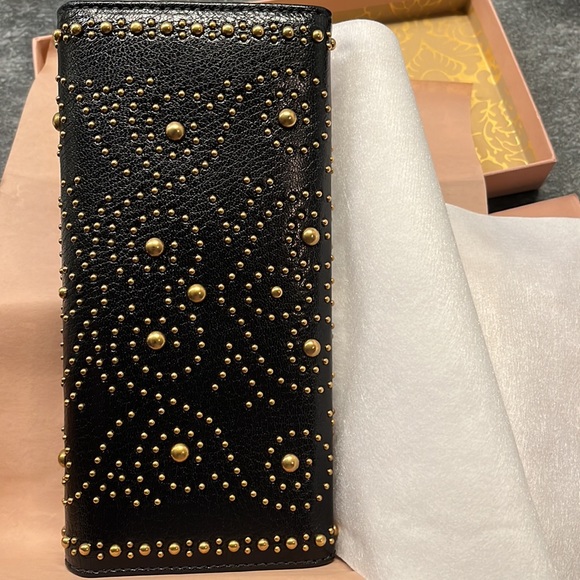 Miu Miu stub black wallet, NWT - Picture 2 of 9